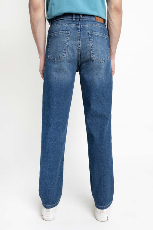 The Mid Wash Tapper Fit Jeans
